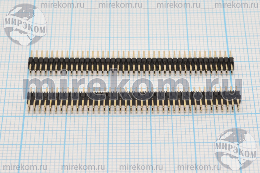 шт PLLD-2x40(2,5x0,46\P1,27x1,27\80P\плат\[PLLD80]