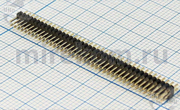 шт PLLD-2x40(2,5x0,46\P1,27x1,27\80P\плат\[PLLD80]