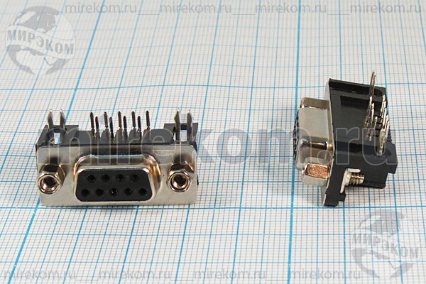 гн D-SUB\ 9HP\\плат\угл 7,2мм\DRB-09FA