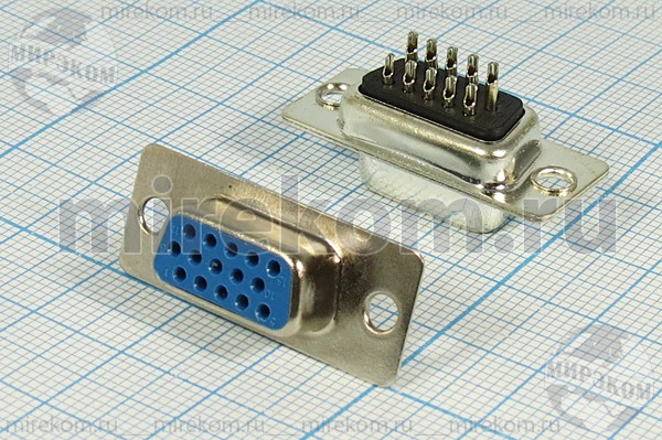 гн D-SUB\15HP 3-х ряд\каб\\DHS-15F