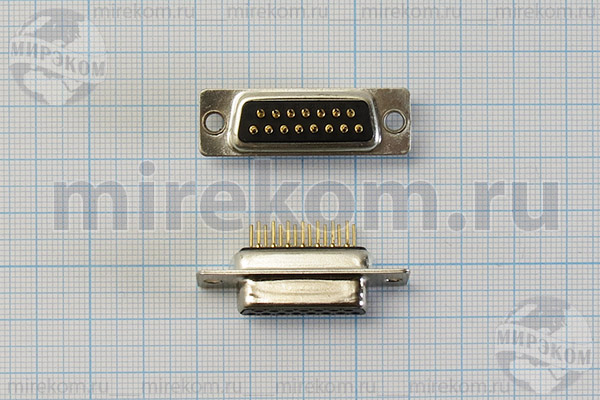 гн D-SUB\15HP\плат\\DPS-15F