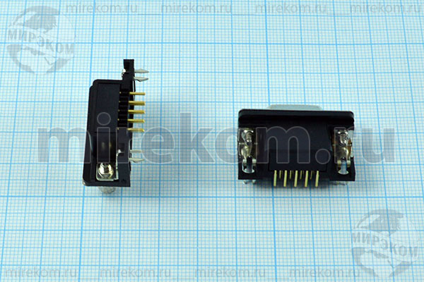 гн D-SUB\ 9HP\\плат\угл 9,4мм\DRB-09FB