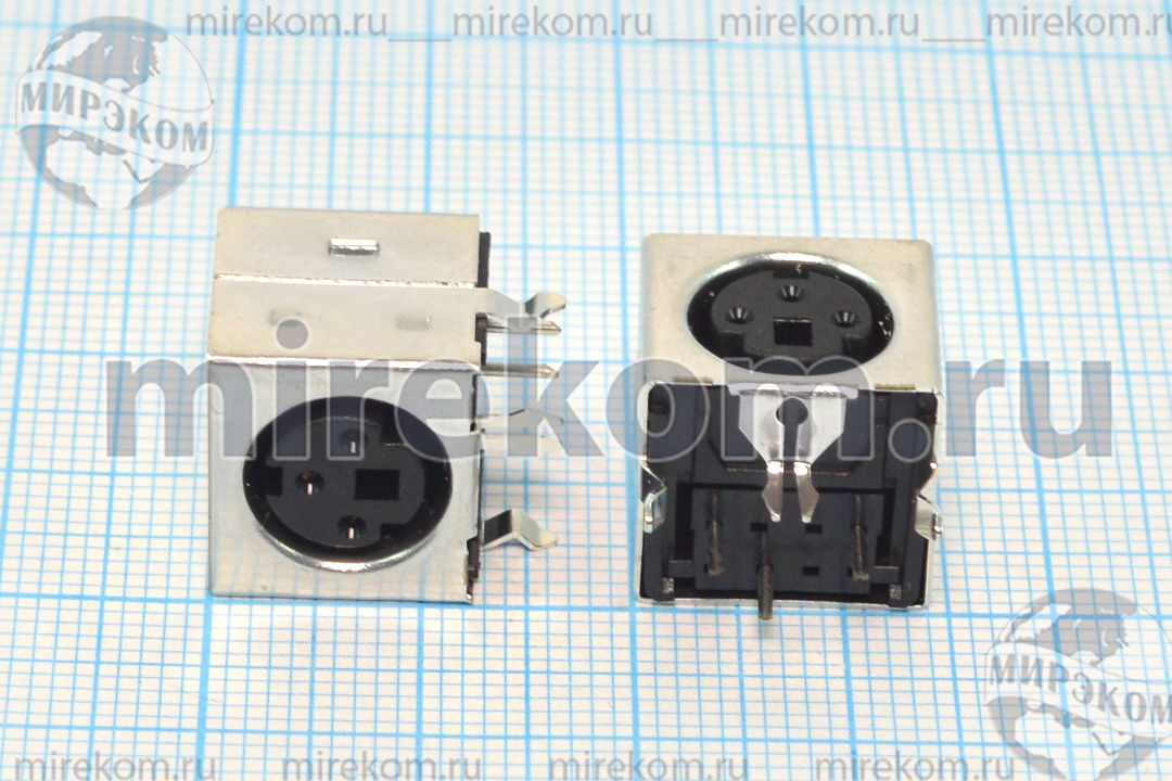 гн miniDIN\ 3HP\плат\угл\экран\[S-VHS]\