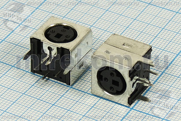 гн miniDIN\ 3HP\плат\угл\экран\[S-VHS]\