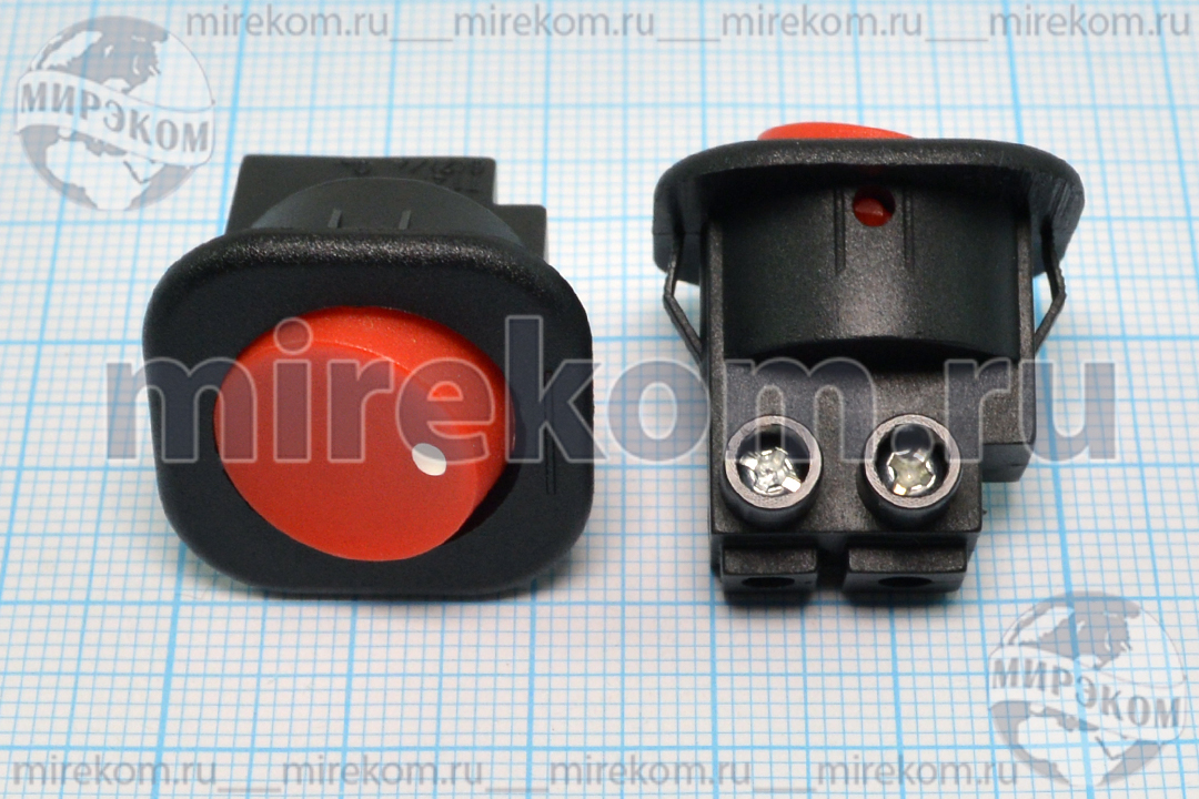 ПКл\ 2Cвинт\6А\ON-OFF\d21,0\чер/кр\RS101-7C