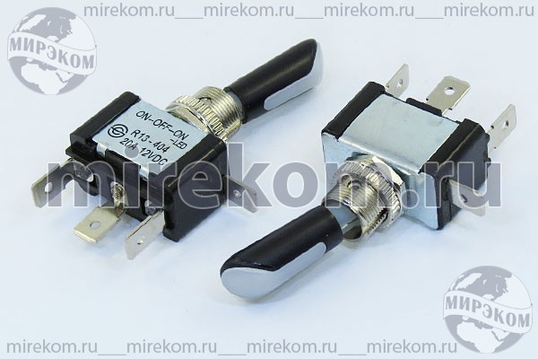 ПРыч\ 12В\20А\ON-OFF-ON\d12,2\ILкрON/зелON\ 4T\R13