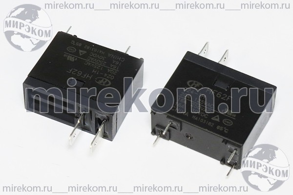 реле  12В\\HF62F[TRA2F-24VDC-S-Z]\\16А,250В,30В\