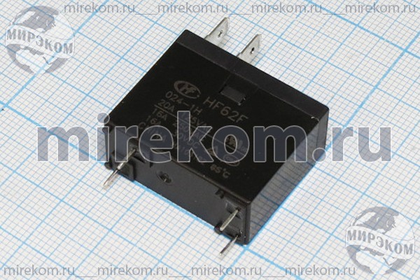 реле  12В\\HF62F[TRA2F-24VDC-S-Z]\\16А,250В,30В\
