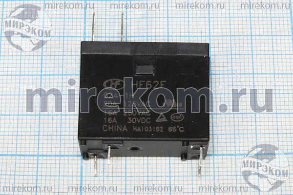 реле  12В\\HF62F[TRA2F-24VDC-S-Z]\\16А,250В,30В\