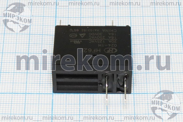 реле  12В\\HF62F[TRA2F-24VDC-S-Z]\\16А,250В,30В\