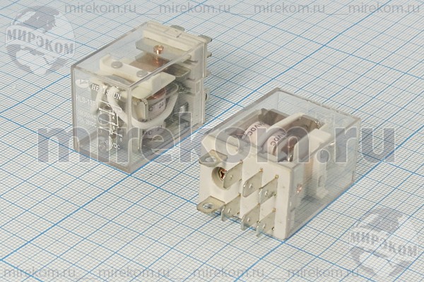 реле  12В\\HJQ-13F-2Z\2X10A,220В,30В\[13F-2(SCL)]