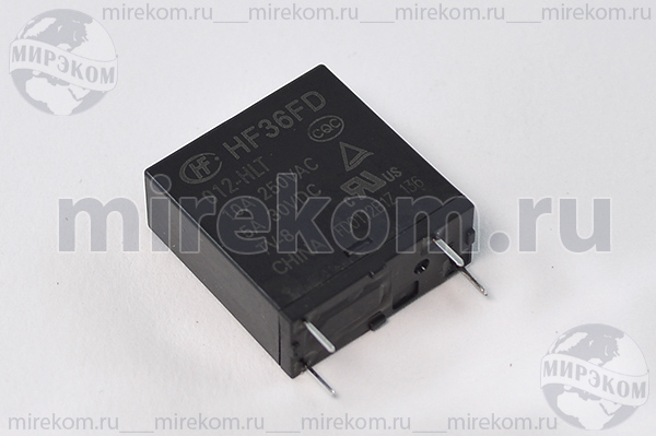 реле  12В\\HF36FD[TRA4]\10A240V,5A30V