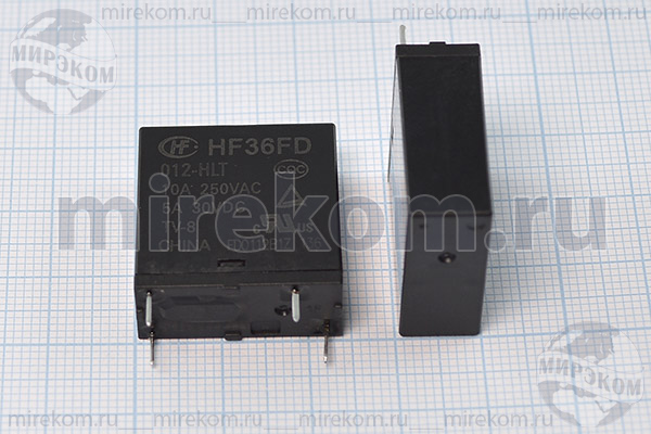 реле  12В\\HF36FD[TRA4]\10A240V,5A30V