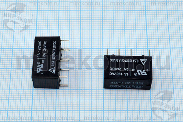 реле  12В\\HJR1-2C\2x1A120V,2A24V