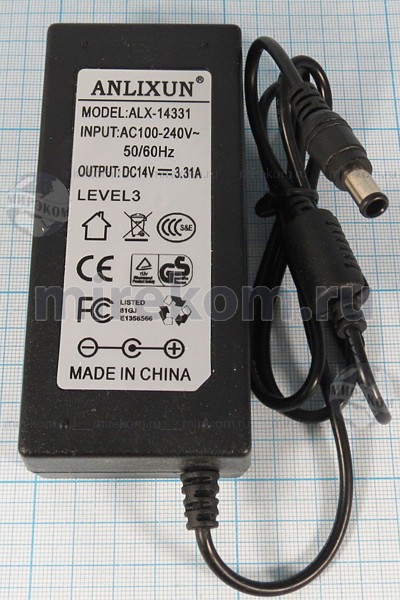 Напряжение 100 240 в. Блок питания 14в. tnl professional input output power 80 w ac 100-240v 50 hz.