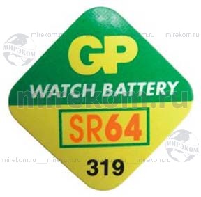 бат  1,5В\\ 5,8x2,7\SW\SR64/SR527SW/319\GP