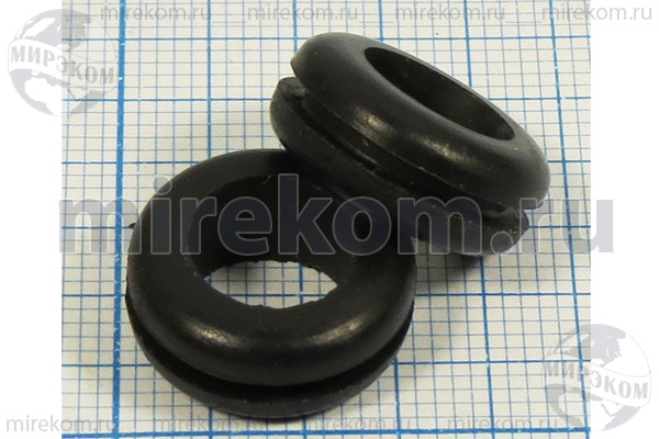 Втулка проходная резиновая (кабельный ввод). Изоляционная втулка проходная 8x8x3x18, материал резина, черный, mi 8x8. Втулка проходная резиновая (кабельный ввод). Резиновая втулка высокотемпературная. Втулка изоляционная метрическая 10scm005004.