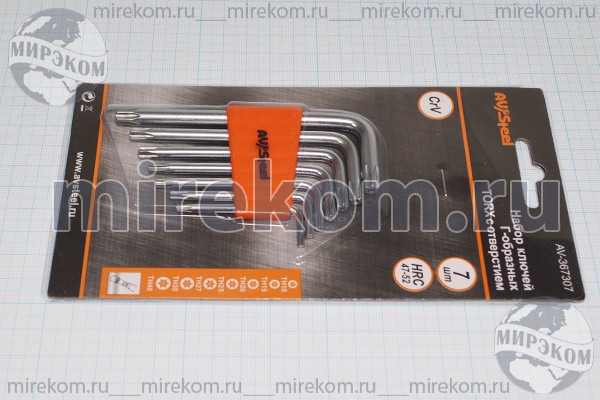 набор ключей TORX\7шт\T10-15-20-25-27-30-40\367307 набор ключей TORX\7шт\T10-15-20-25-27-30-40\367307