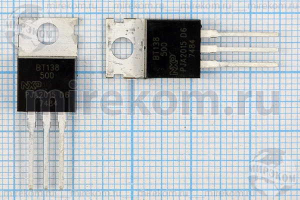 Симистор\  500 \  12А\TO-220\BT138-500\