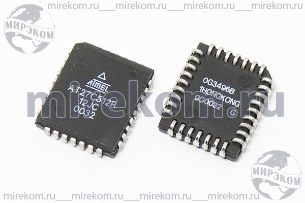 МС 27C512R-12JC\PLCC32 \памяти\ATMEL\