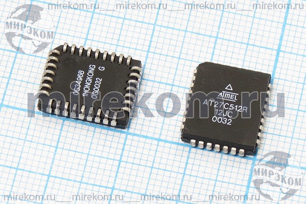 МС 27C512R-12JC\PLCC32 \памяти\ATMEL\