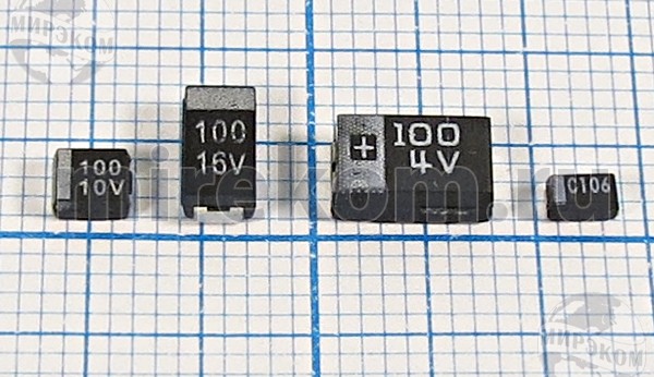 Маркировка танталовых smd конденсаторов