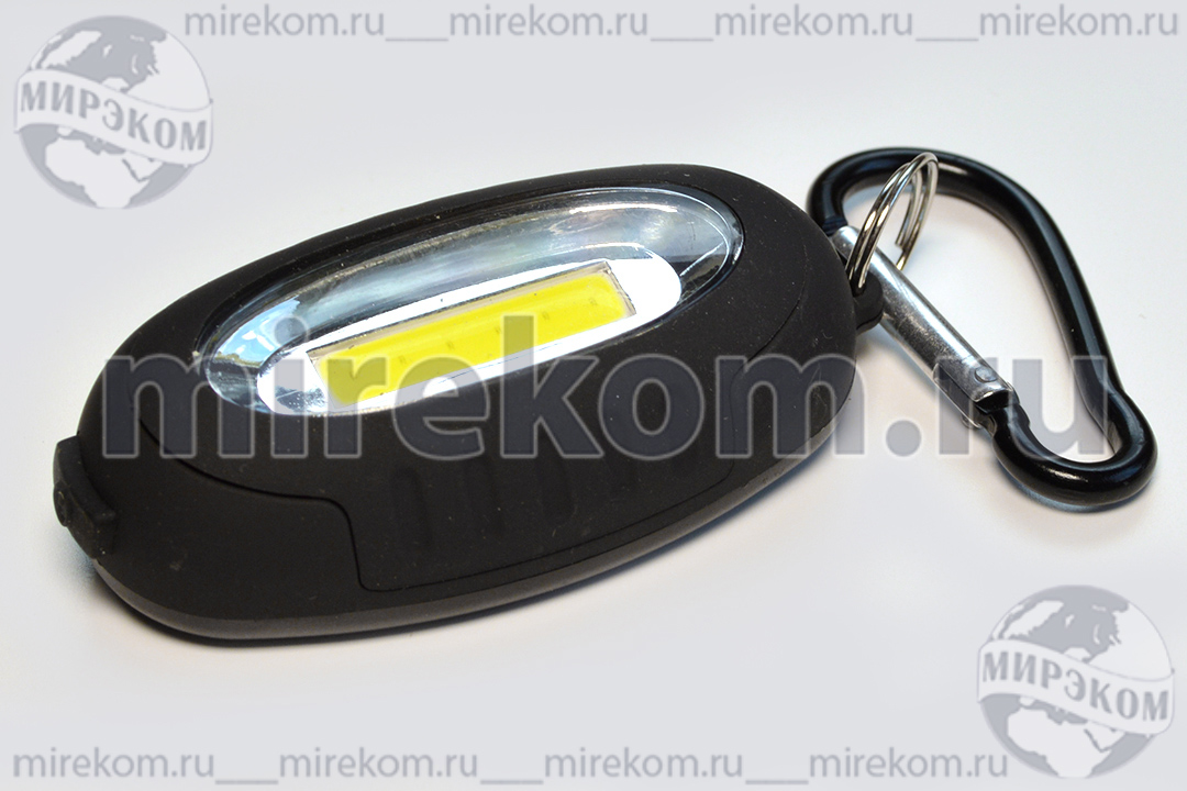 фонарь брелок\2W COB LED\2xCR2032\магнит\KOS201B