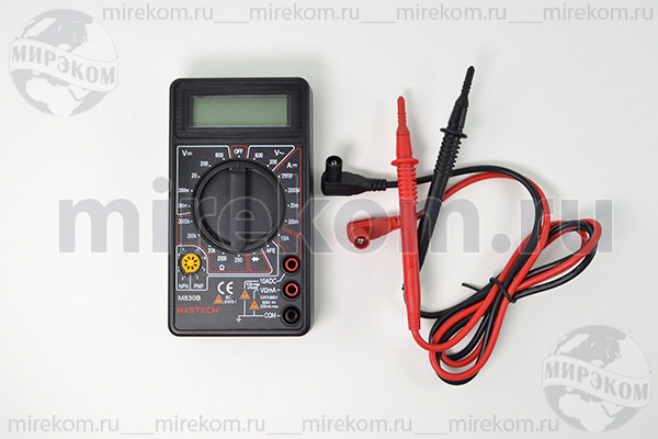 приб мультиметр\цифр\M830B(DT-830B)\черный\MASTECH