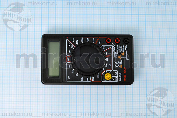 приб мультиметр\цифр\M830B(DT-830B)\черный\MASTECH