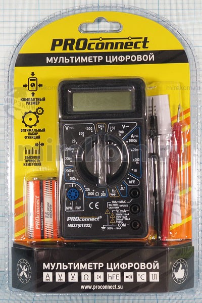 приб мультиметр\цифр\M832(DT832)\\PROCONNECT