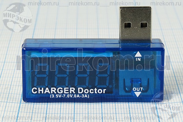 приб тестер USB-зарядки\4~7В;0~3А\CHARGER Doctor\