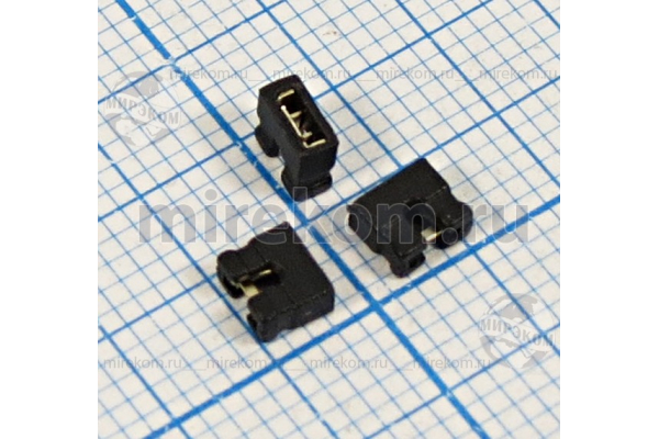 джампер \P2,00\ 2C\h 3,5мм\открыт\чер\\MJ2O-3,5B\