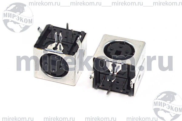 гн miniDIN\ 3HP\плат\угл\экран\[S-VHS]\