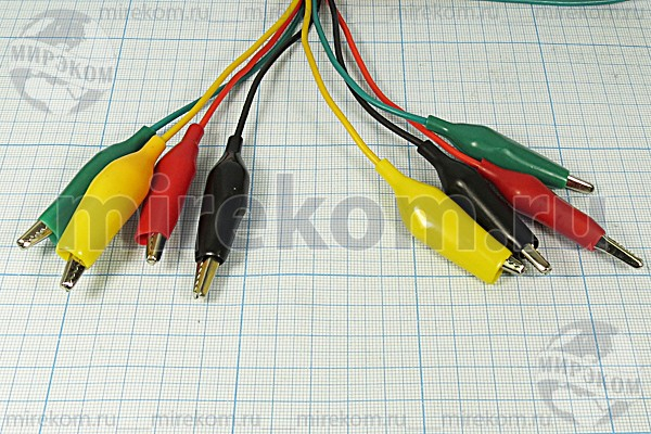 шнур зажимx4-зажимx4\0,6м\\JRP305A
