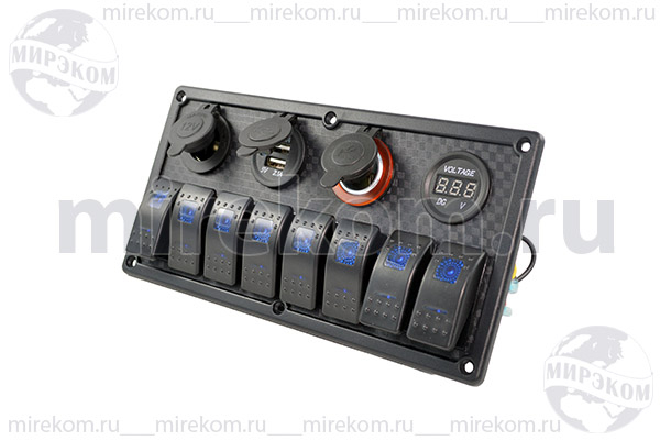 Панель 120x235\\12В\ПКЛ8/ILсин\гн USB-2-5В\гн прик
