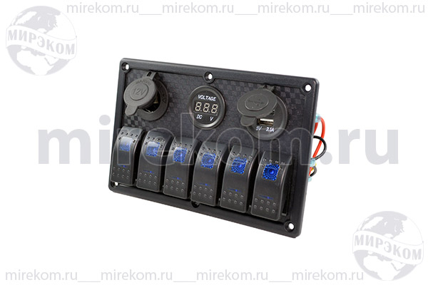Панель 115x180\\12В\ПКЛ6/ILсин\гн USB-2-5В\гн 12В