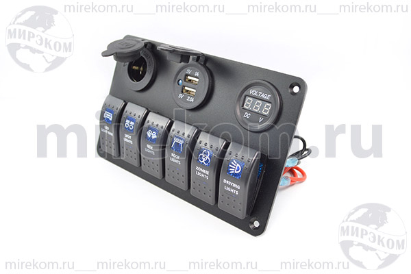 Панель 110x180\\12В\ПКЛ6/ILсин\гн USB-2-5В\гн 12В