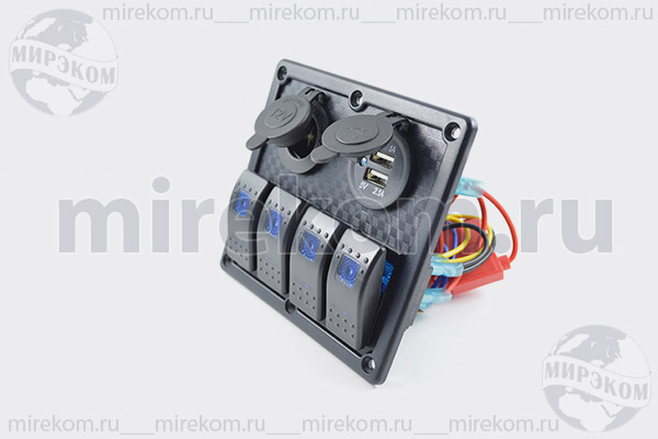 Панель 120x130\\12В\ПКЛ4/ILсин\гн USB-2-5В\гн 12В