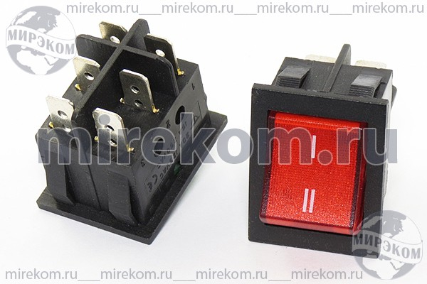 ПКл\ 6T\15А\ON-ON\22,3x31\чер/кр\RS-202-3C7