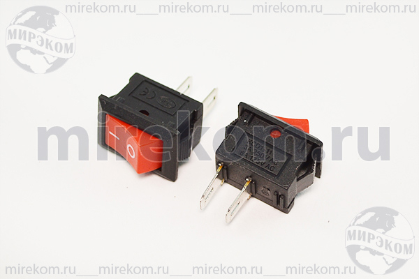 ПКл\ 2C\3А\ON-OFF\\чер/кр\KCD-6 2C