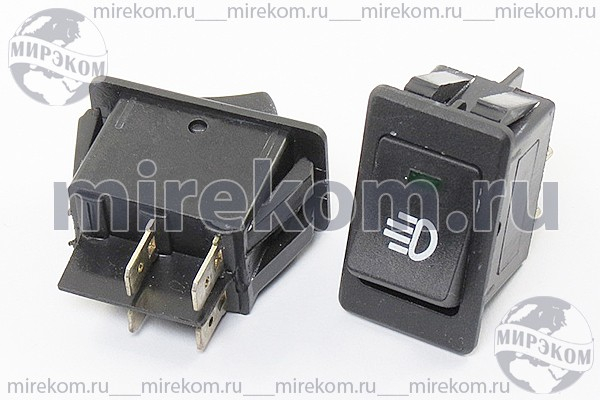 ПКлА/М\ 4T\10А12В\ON-OFF\\ILзелСД\[фара]ASW-17D\