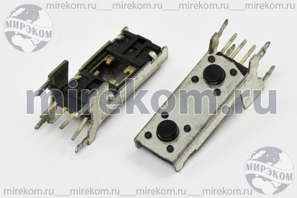 ПКнТакт   блок 2кнопки 22,6x 8,4x12\h 3,9\угл\\\4P