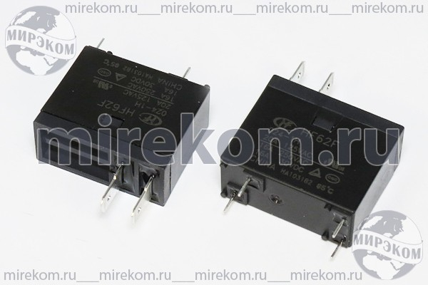 реле  12В\\HF62F[TRA2F-24VDC-S-Z]\\16А,250В,30В\