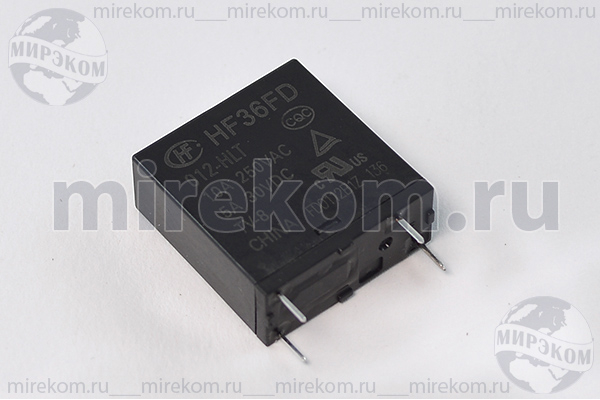 реле  12В\\HF36FD[TRA4]\10A240V,5A30V