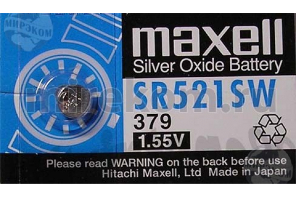бат  1,5В\\ 5,8x2,15\SW\G0/SR521SW/SR63/379\MAXELL