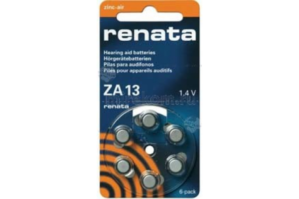 бат  1,4В\310мАч\ 7,9x5,4\Zn\ZA13/PR48/renata