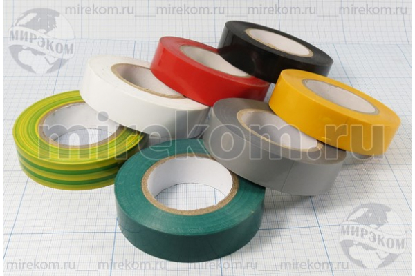 изол лент\0,15x19x20м\ПВХ[импорт]\сер\