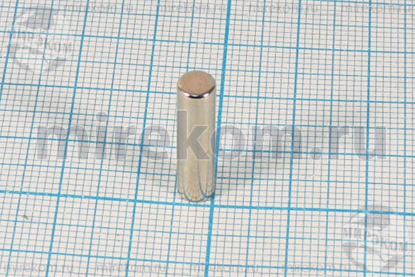 магнит  5,0x20,0\цилиндр\-60~80C\Ni\N38\
