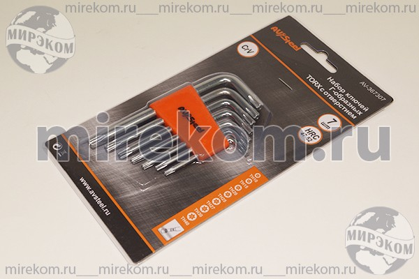 набор ключей TORX\7шт\T10-15-20-25-27-30-40\367307