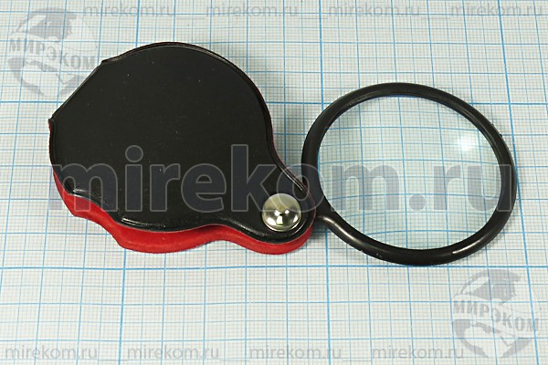 лупа  2*\ 50мм\\\\складная мягкий футляр